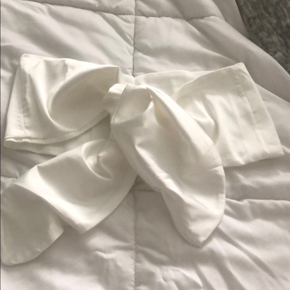 Satin tie top
